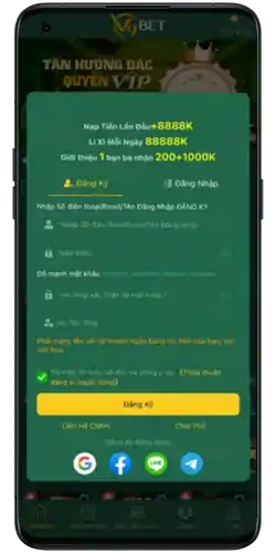 Đăng ký tài khoản tại V9BET8